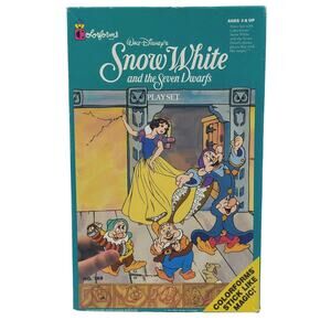 Vintage 1993 Disney’s Snow White and The Seven Dwarfs Play Set Colorforms